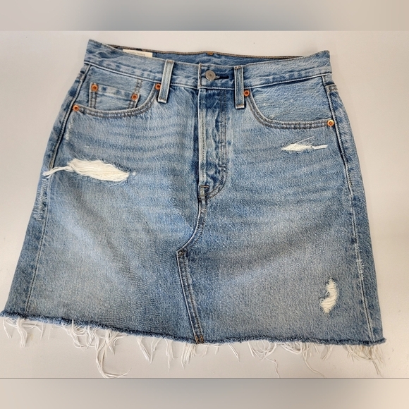 Lévis Denim Raw hem skirt Big E - Picture 1 of 13